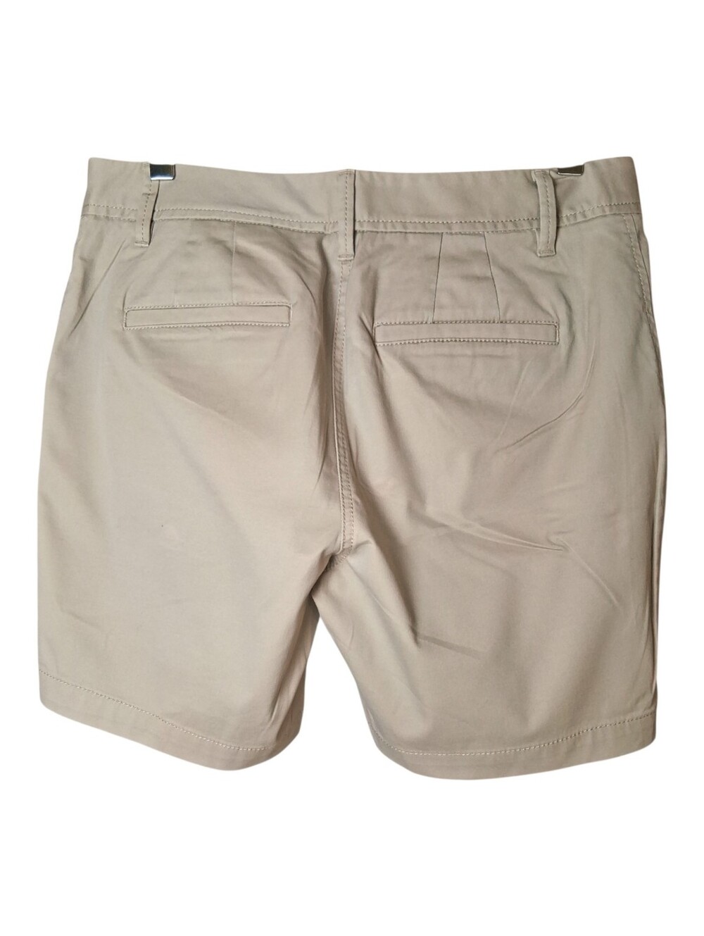 2 Pair Talbots Khaki & Mint Green Relaxed Chino shorts 6" Size 4 - Picture 5 of 7